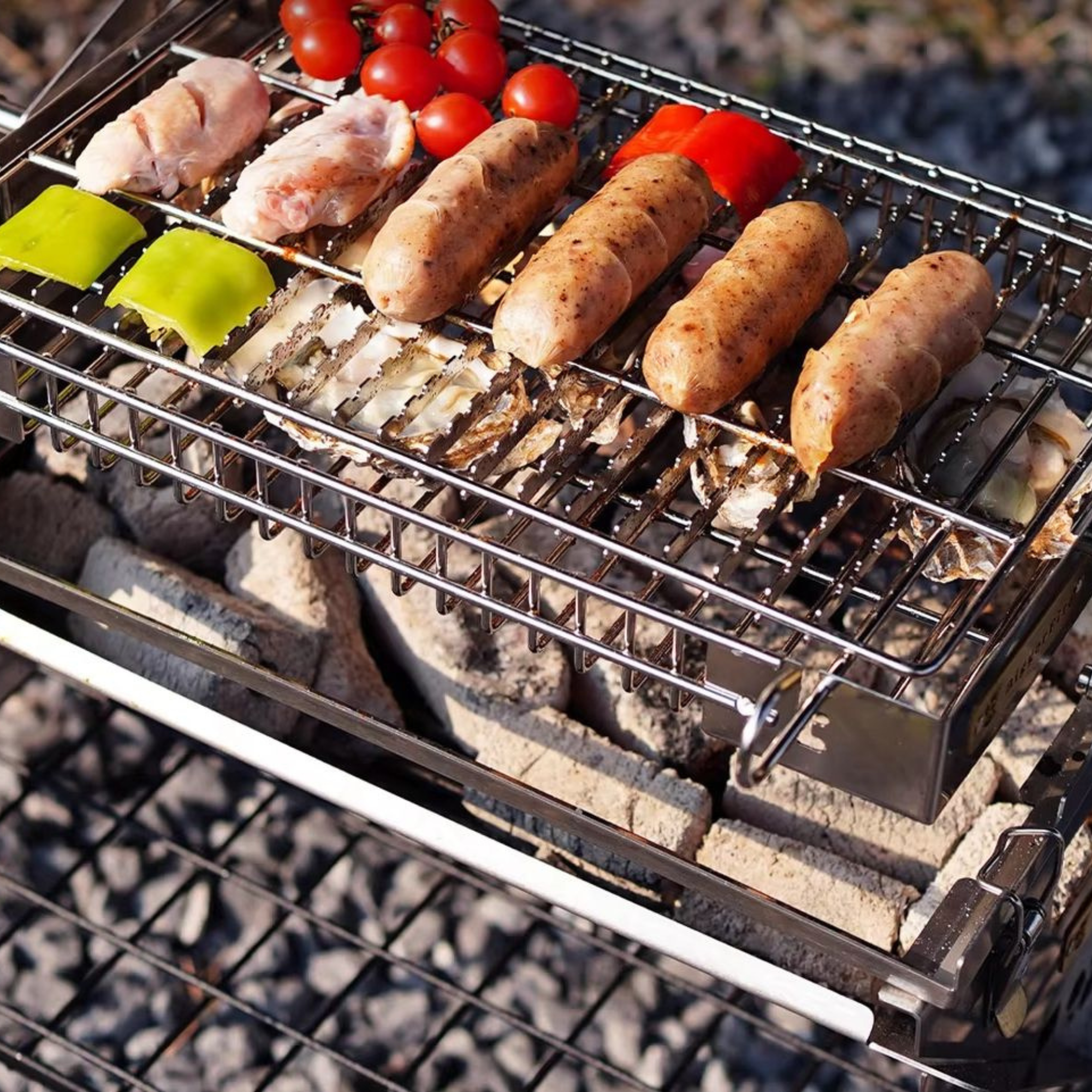 Clay Union – Barbecue pliable à grille rotative